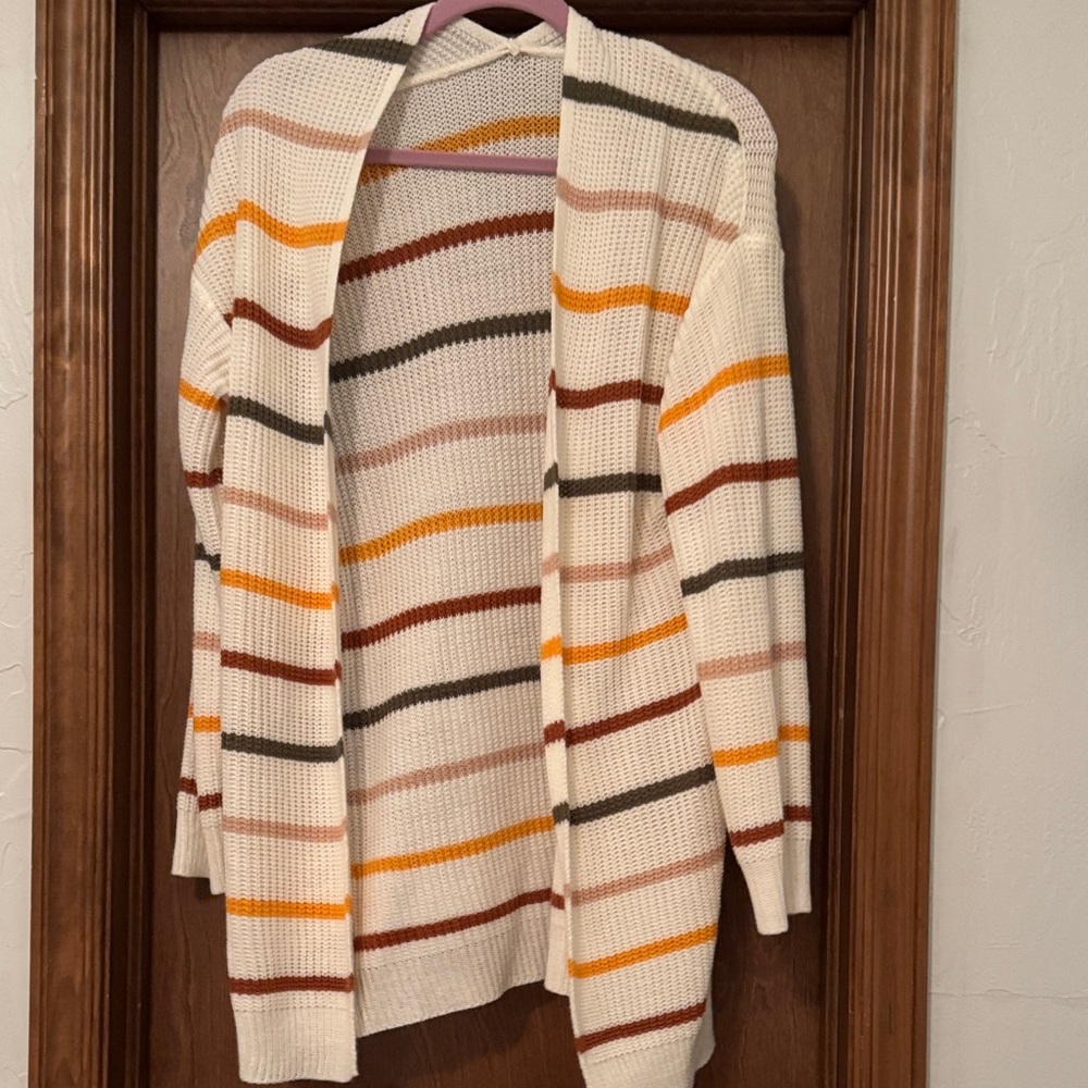 SHEIN Multicolor Striped Cardigan